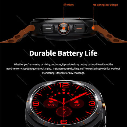 2025 New Watch Ultra Official Original Smartwatch 47mm AMOLED ChatGPT GPS NFC Compass Clock Bluetooth Call Smart Watch Men Women