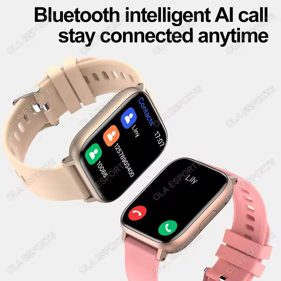 Women Sports Watches All-day Heart Rate Monitoring NFC Health Smartwatch AI Voice HD Bluetooth Call Fitness Clock Sports Watches