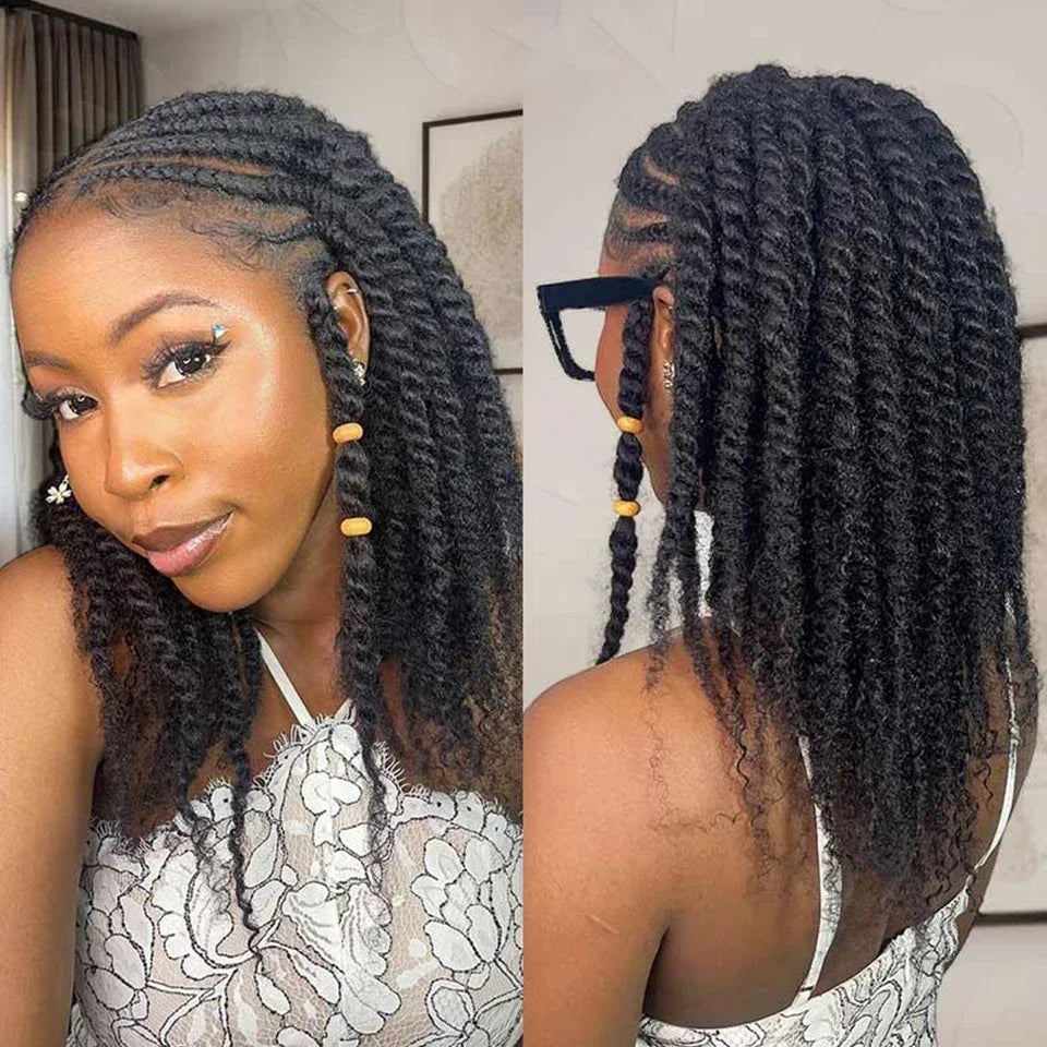 30g--12inch Human Hair Afro Kinky Curly Wave Bulk Extensions Braiding Hair Dreadlocks Bulk Bulks Crochet Hair Extensions