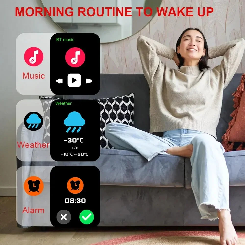 New Smart Watch Heart Rate Blood Oxygen Health Monitoring Bluetooth Call Bracelet Men Women Waterproof Sports Tracker Watches