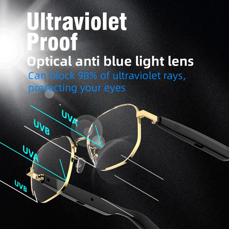 Fashion Sunglasses SG-16pro Smart Glasses Bluetooth 5.4 Anti-Blue Light Glasses with Music Playback And Phone Answering NEW