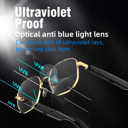 Fashion Sunglasses SG-16pro Smart Glasses Bluetooth 5.4 Anti-Blue Light Glasses with Music Playback And Phone Answering NEW