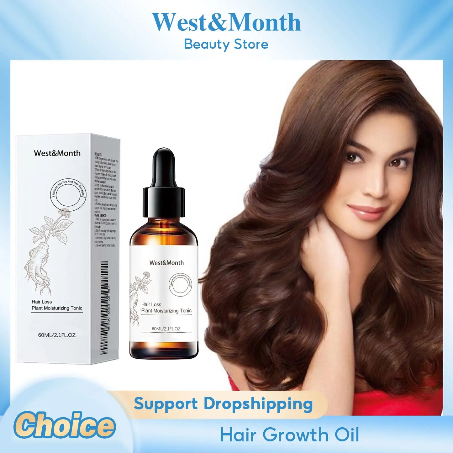 Hair Growth Essence Oil Repair Frizzy Damaged Hair Nourishing Roots Moisturizing Scalp Powerful Hair Regrowth Massage Liquid