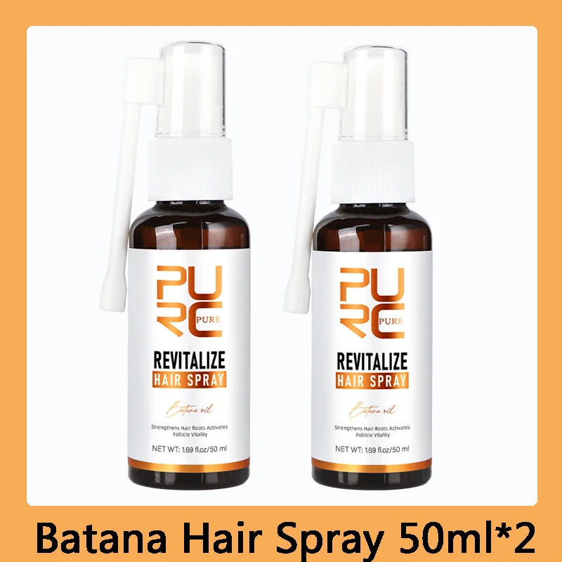 PURC Batana Oil Hair Growth Spray Hair Loss Treatment for Men Women Nourishing Hair Roots Thickening Hair Care Products