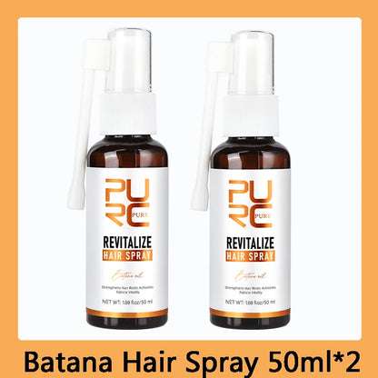 PURC Batana Oil Hair Growth Spray Hair Loss Treatment for Men Women Nourishing Hair Roots Thickening Hair Care Products
