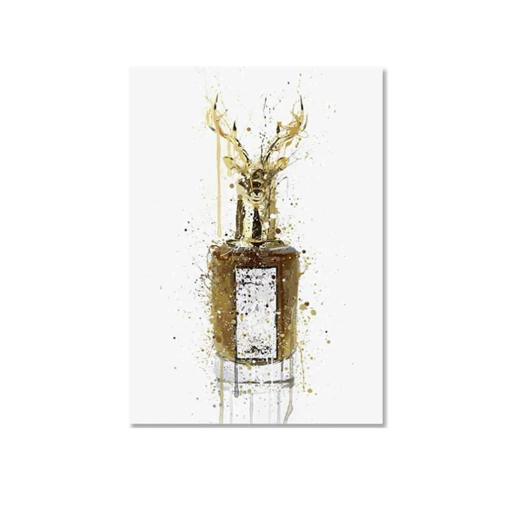 Abstract Street Graffiti Ink Style Perfume Stylized Wall Art Posters Home Room Decor Canvas Painting Mural Picture Print Artwork
