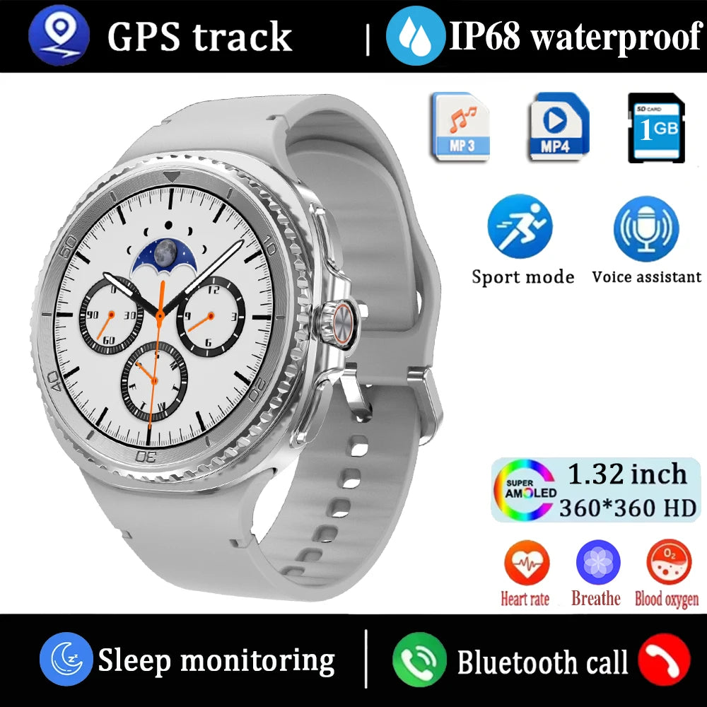 2025 New Watch8 Ultra Smart Watch Classic NFC Health Monitoring GPS Bluetooth Call 3ATM Waterproof HD Smartwatch For IOS Android
