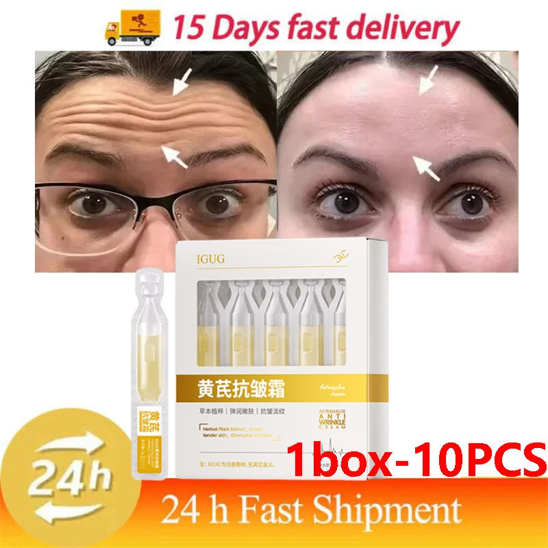 Astragalus Instant Wrinkle Remover Essence Fade Fine Lines Face Serum Anti Aging Firming Lifting Whitening Korean Skin Care