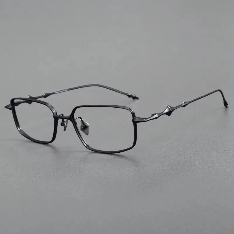 2025 Fashion Korean Titanium Glasses Frame Men Retro Square Eyeglasses Rectangular Eyewear Women Optical Lenses Prescription