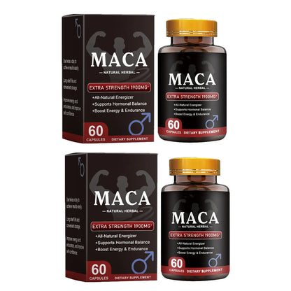 Organic Black Maca Capsules for Natural Ginseng Pills