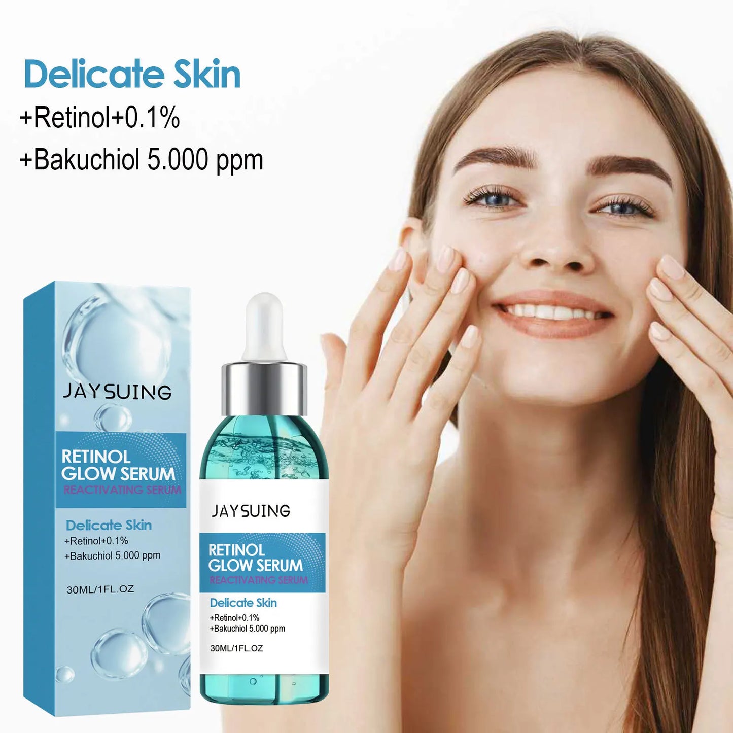 Instant Wrinkle Remove Serum Retinol Firming Lifting Improves Dullness Fade Fine Lines Brighten Repair Smooth Anti Aging Essence