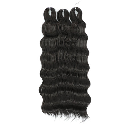 Anna 3Pcs 24Inches 300g Ombre Blond 613 Orange Rainbow Loose Body Wave Twist Crochet Braids Sliver White Synthetic Hair Wavy