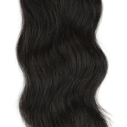 Sleek Human Hair Bundles For Women 100% Unprocessed Human Hair Wavy Doule Drawn Bundles Weave Extensions Singles Bundles