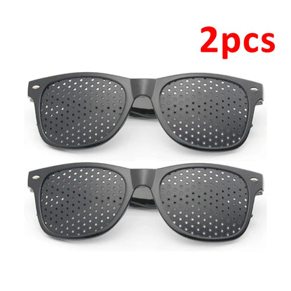Vision Care Wearable Corrective Glasses Improver Stenopeic Pinhole Pin Hole Glasses Anti-fatigue Eye Protection Oculos De Grau