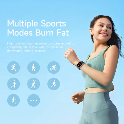 Smart Watch 2025 1.83-inch Screen 1000mAh Large Battery Capacity Bluetooth Calling 100+ Sport Modes Men Women Smartwatch Gifts