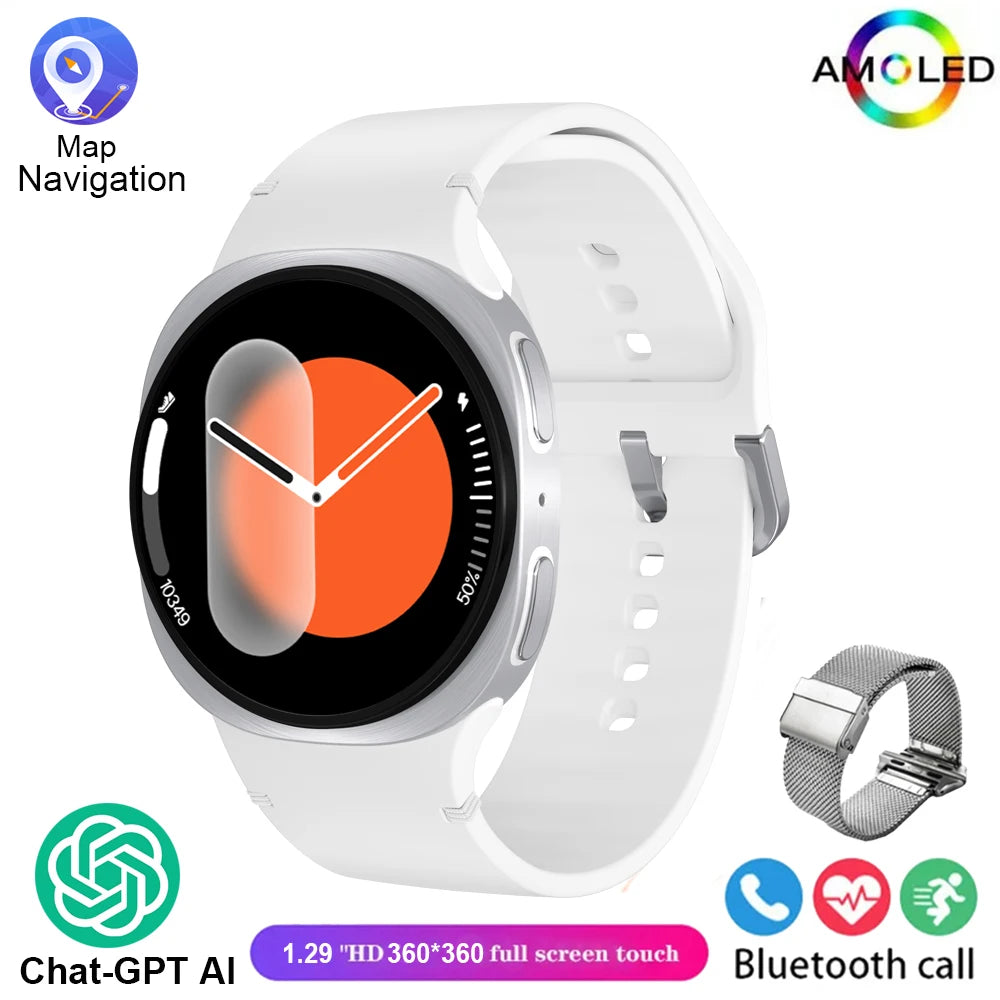 New Watch 8 Mini GPS Track Smart Watch For Men Women Health Sport AMOLED Heart Rate Bluetooth Call Waterproof Smartwatches 2025
