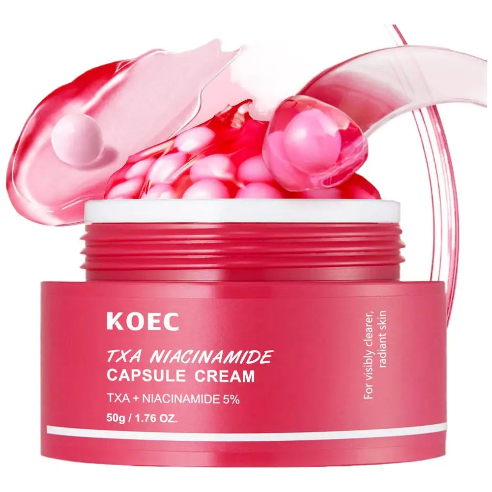 KOEC Vitamin C Capsule Filled Cream Retinol Collagen Capsule Moisturizing Deeply Nourishes Skin Improving Elasticity Radiance