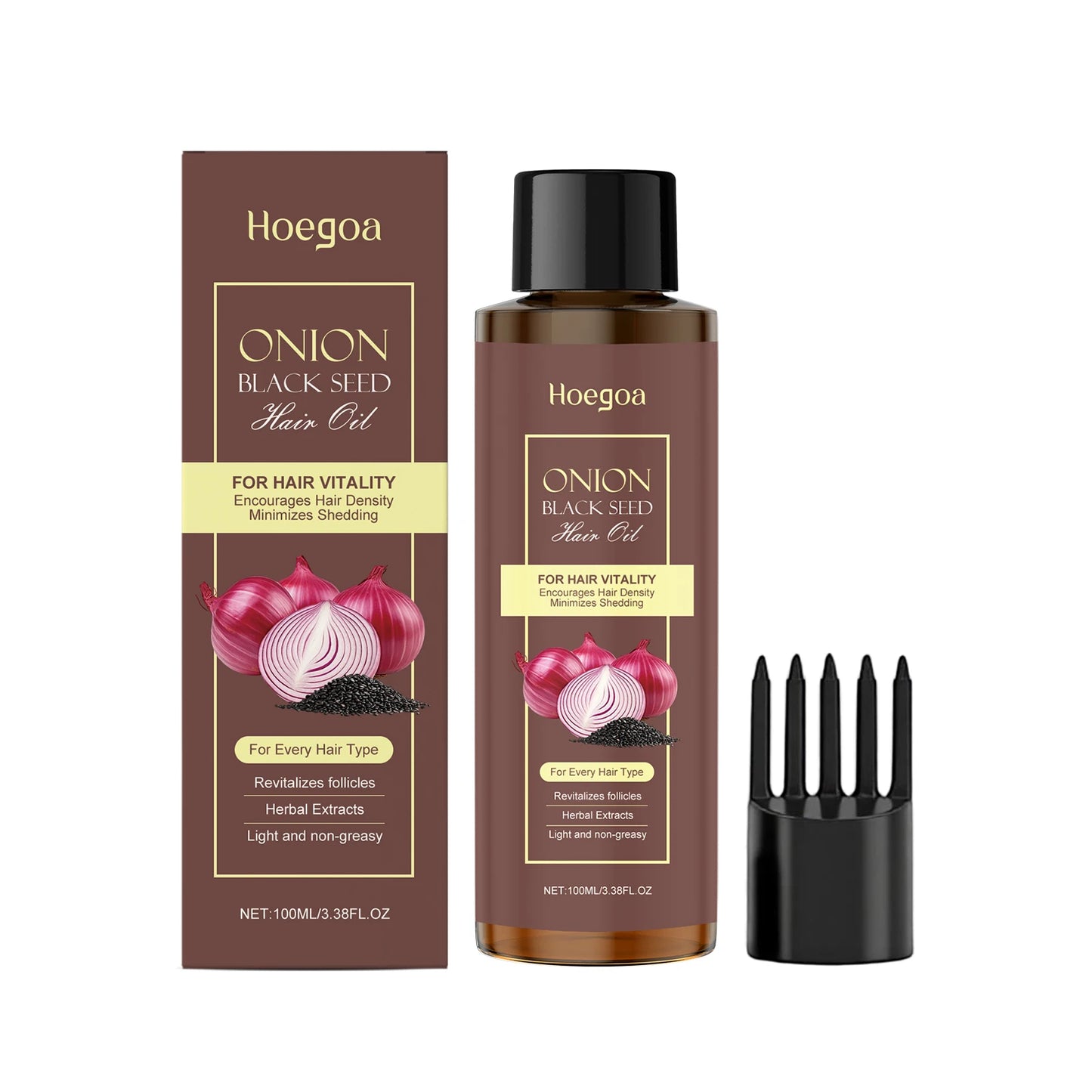 Red Onion Hair Growth Oil Hair Regeneration Thicker Prevent Loss Nourish Hair Root Repair Damaged Scalp Hair Regrowth Essence