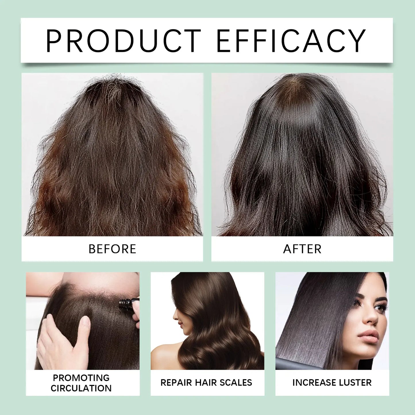 Pure Castor Hair Care Essential Oil Deep Nourish Scalp Repairing Damaged Hair Roots Scalp Treatment Serum Strengthen Hair Roots