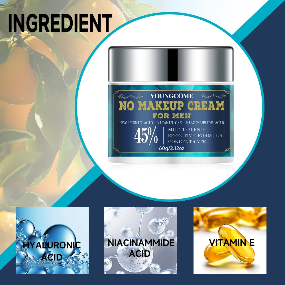 Man a moisturizing face lighting cream that hides pores and fine wrinkles Anti Aging Firming Lifting Fade Fine Lines Whitening