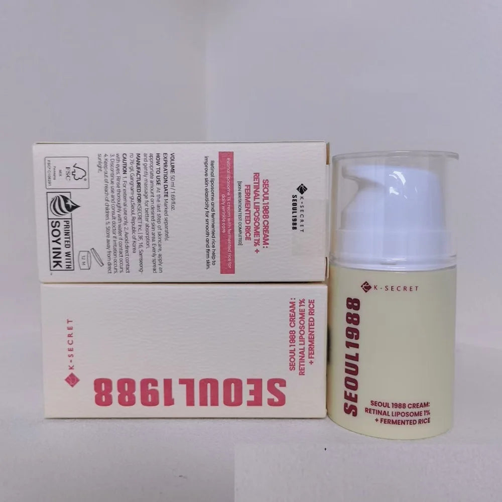 Korean SEOUL 1988 Retinol Face Serum Fade Fine Wrinkle Moisturizing Whitening Remove Spots Shrink Pores Beauty Skin Care