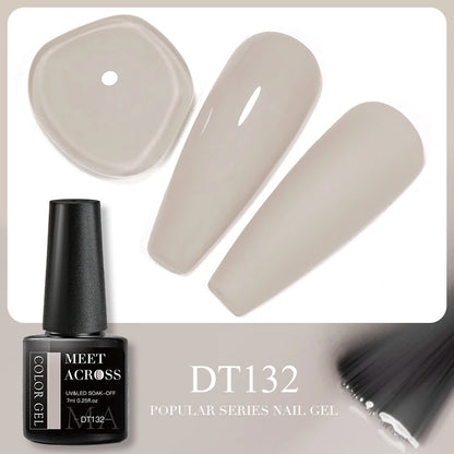 7ML Wine Red Gel Nail Polish Christmas Red Glitter Semi Permanent Varnish Nail Supplies Soak Off UV LED Nail Art Gel Polish DIY