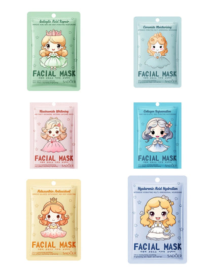 Astaxanthin 6pcs Skin Care Face Mask Korean Collagen Stuff Serum Biodance Skincare Accessories Aloe Vera Original Gel Pack Masks