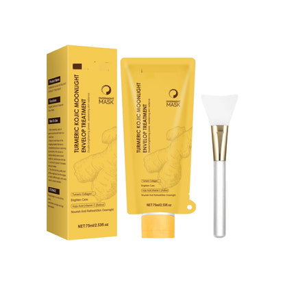 Hoygi Korean Skincare Night Mask - Kojic Acid & Turmeric With Vitamin C & Retinol For Anti-Aging & Hydration