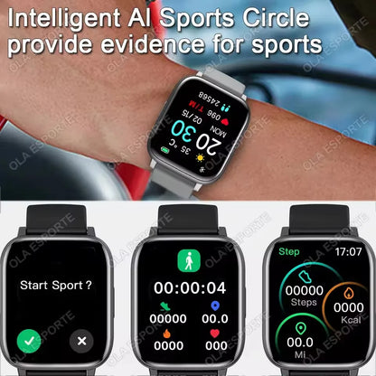 Women Sports Watches All-day Heart Rate Monitoring NFC Health Smartwatch AI Voice HD Bluetooth Call Fitness Clock Sports Watches