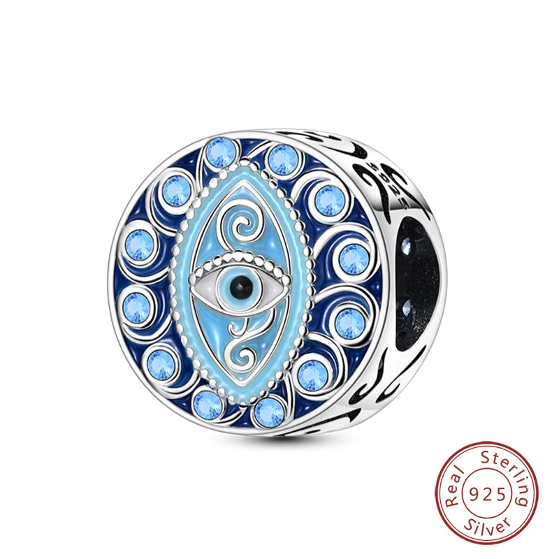 925 Sterling Silver Blue Purple Butterfly Perfume Bottle Starry Sky Hot Air Balloon Charms Beads Fit DIY S925 Bracelets Jewelry