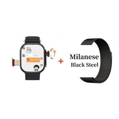 CDS9 S9 Ultra Smart Watch Android 4G Network Simcard 2.2inch 448*528 Amoled Heart Rate Monitor Google Play Store Video Calls