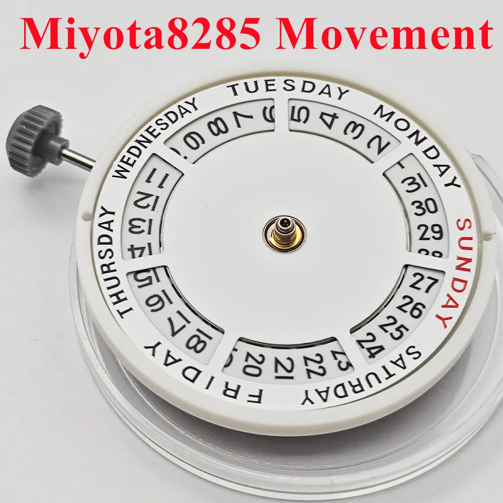 Miyota8285 Self-Winding Automatic Mechanical Movement 21 Jewels High-Precision Watch Movement Double Calendar Movement