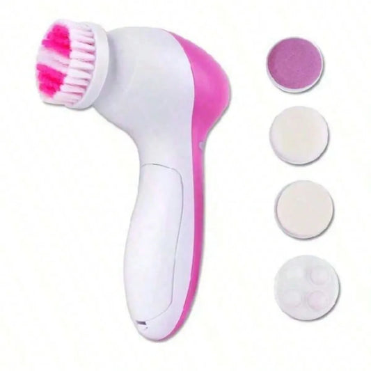 Ultrasonic Face Cleanser Tool, 5 in 1 Electric Skin Care Massager for Deep Pore Cleansing, Removing Dead Skin Cells