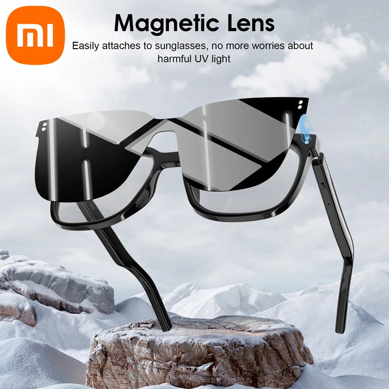 Xiaomi M10 ProA Bluetooth Smart Glasses With Interchangeable Lenses Magnetic Sunglasses Anti blue Light UV Protection Sunglasses