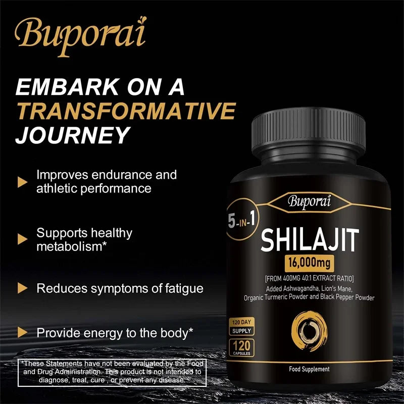 Himalaya Shilajit Capsule Original High in Trace Minerals for Energy,Muscle Strength&Immunity, Endurance for Adult