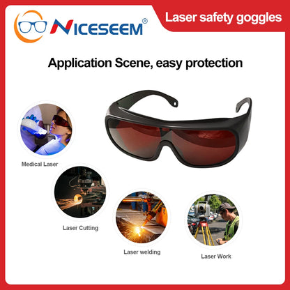 Professional Laser Safety Glasses Goggles 190nm-10600nm Eyewear Protective Eye Protection for Laser protective glasses certified