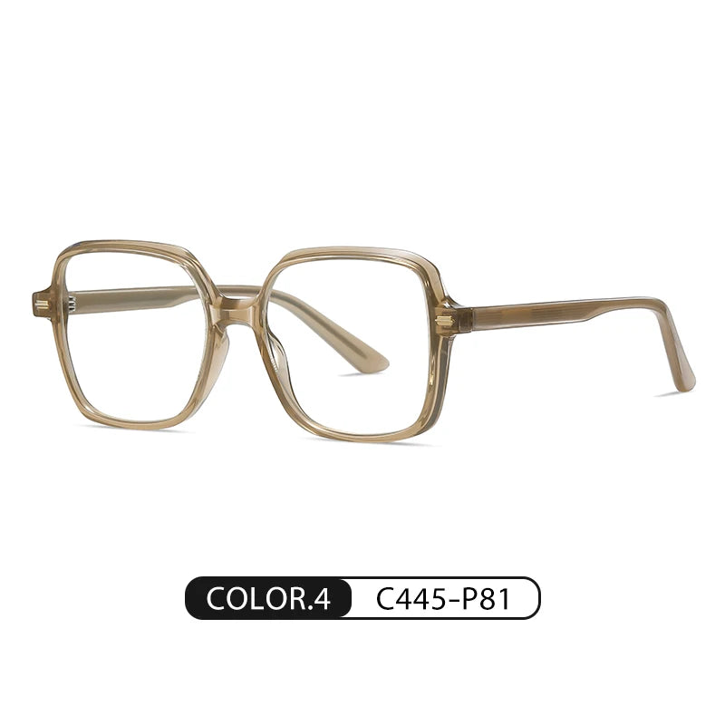 Women Fashion Acetate Blue Light Blocking Computer Glasses Without Degrees Female Square Eyewear Spectacles Frames BC907