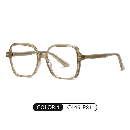 Women Fashion Acetate Blue Light Blocking Computer Glasses Without Degrees Female Square Eyewear Spectacles Frames BC907