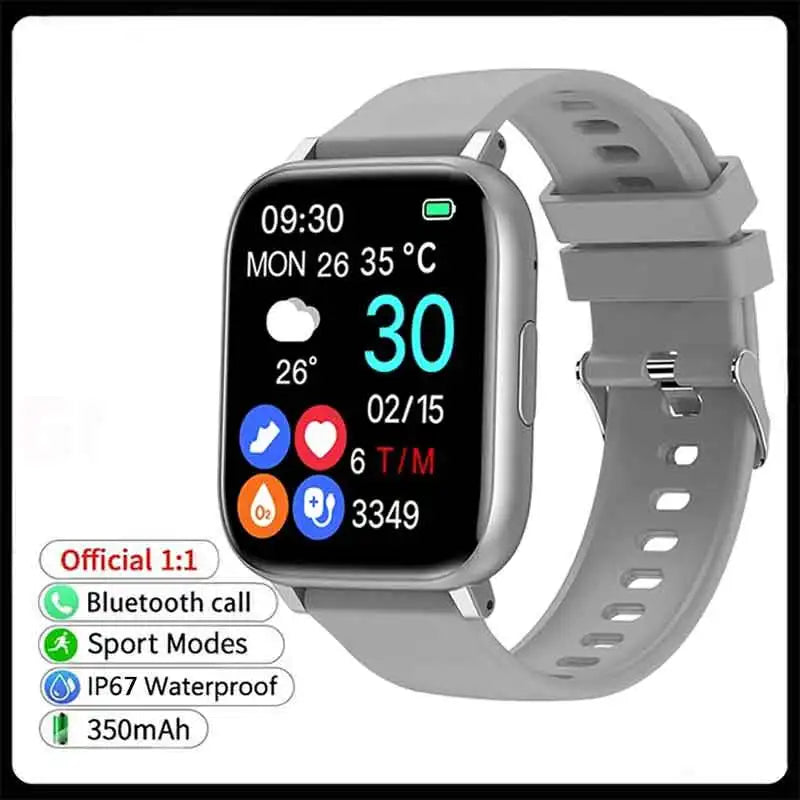New SmartWatch 1.77" Big Color Screen Full Touch Custom Dial Smart Watch Bluetooth Call with App Support Smart Watch Women Men