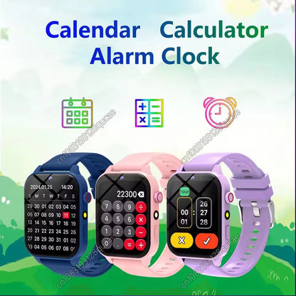 2025 New Smart Watch For Children HD Touch Screen Camera 18 Games Sleep Monitoring Alarm Clock Calculator Birthday Gift Boy Girl