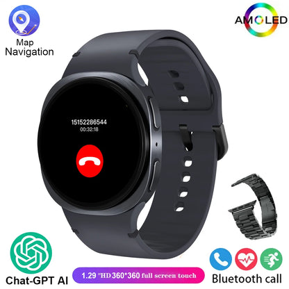 New Watch 8 Mini GPS Track Smart Watch For Men Women Health Sport AMOLED Heart Rate Bluetooth Call Waterproof Smartwatches 2025