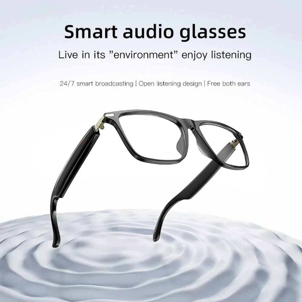 New M01 Smart Glasses Bluetooth Sunglasses AI Translation Blue Light Filter Polarized Lenses Open Music Holiday Gift