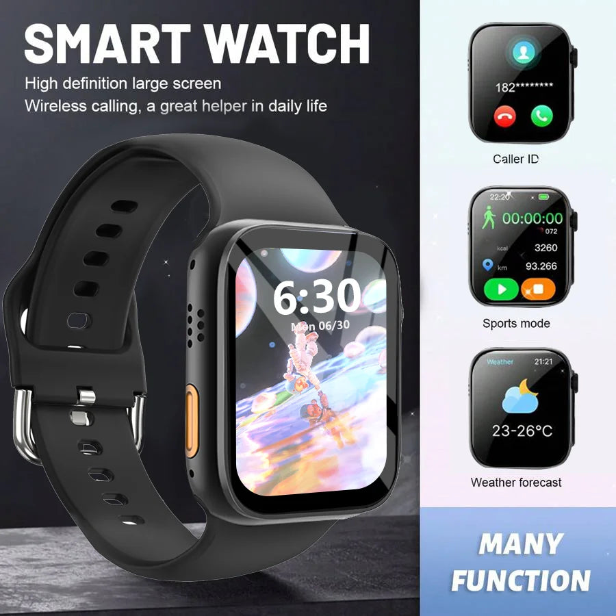 2.01" Large Screen Smart Watch (Unisex) – Calls, Alerts, Fitness, Camera Control, Music, Weather & More Modes. Ultra Value, A Mu