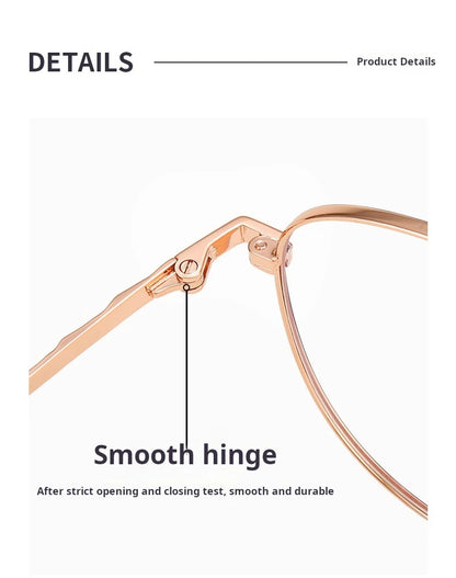 TFTB Titanium Fashion Pilot Men Glasses Ultra Light Flexible Trendy Women Eyewear Optical Prescription Eyeglasses Frame 142mm