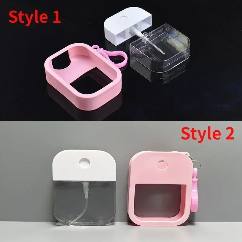 CNKESS 38ml Spray Small Sanitizing Spray Scented Vegan Hand Sanitizer  with Keychain Perfume Alcohol Water Spray Bottle Travel