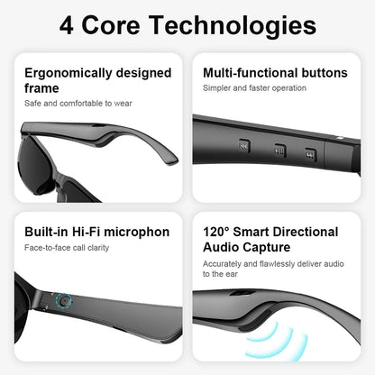 Xiaomi Popular AI Smart Glasses Wireless Bluetooth Glasses Wireless Speakers Multifunctional Sunglasses Sports Glasses New Hot