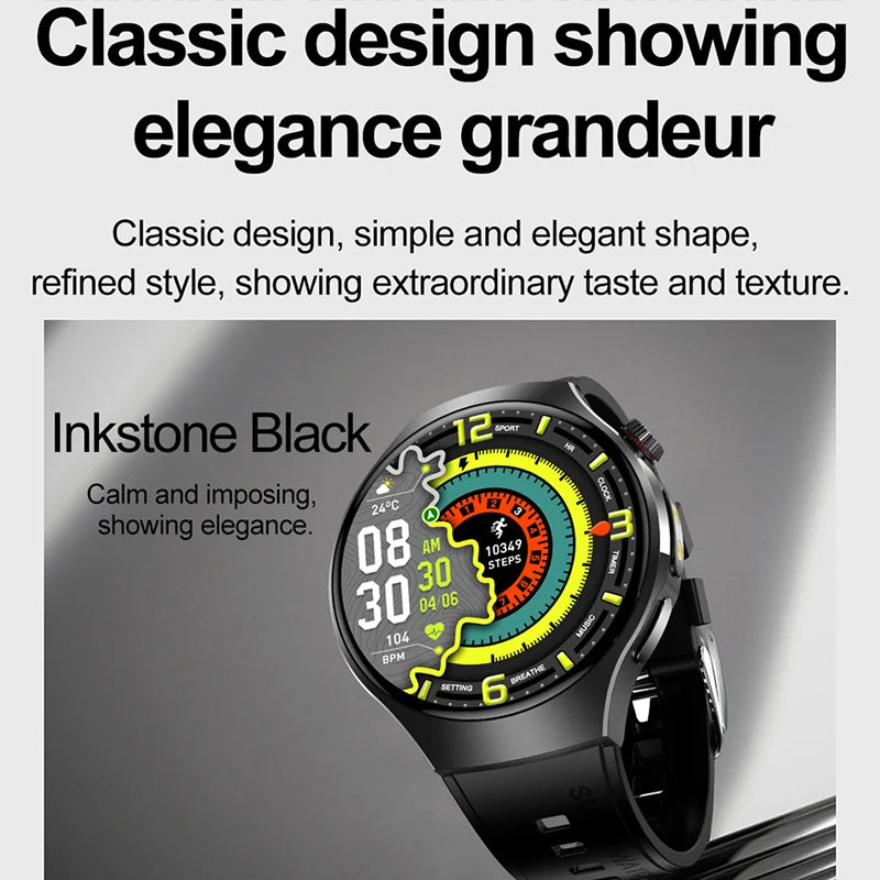 For HUAWEI GT6 Ultra Smart Watch Men 1.53" 360*360 HD Screen Business Men Watch Heart Rate Bluetooth Call Waterproof Smartwatch