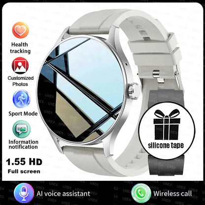 Fashion Smart Watch Plus 1.55 HD For Men And Women Bluetooth Call 3D UI Health Tracker Motion Trajectory Business Watch Original