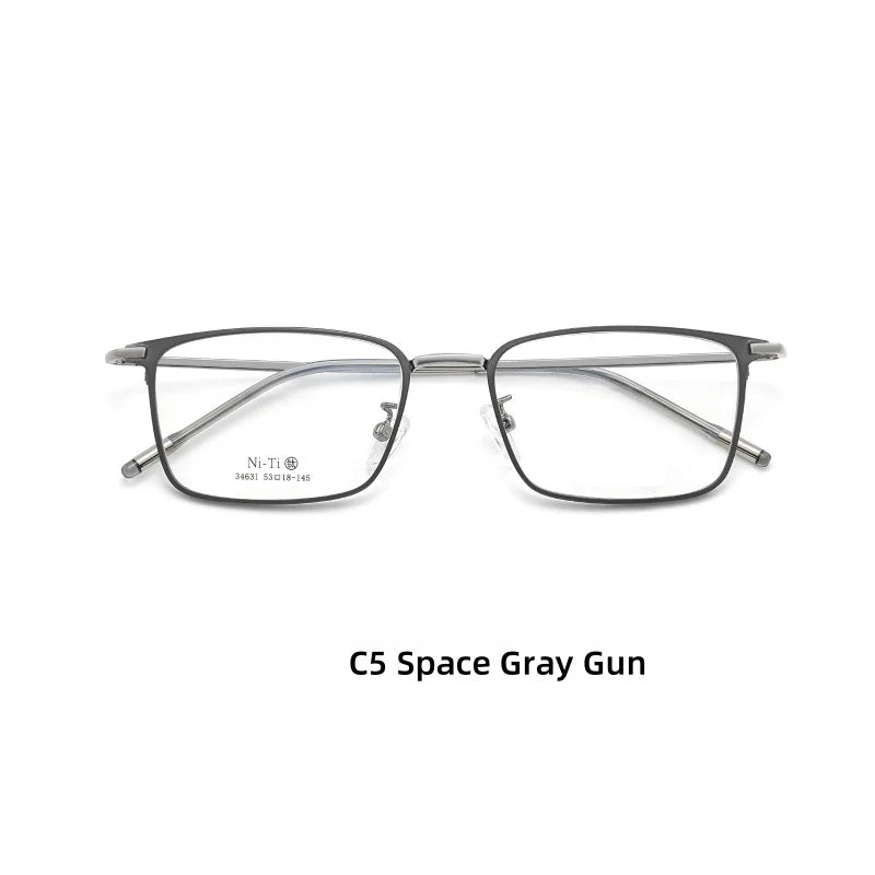 DIEDIESEE Advanced Business Men's Titanium Eyeframe High Elasticity Leg Optical Prescription Frame 34631