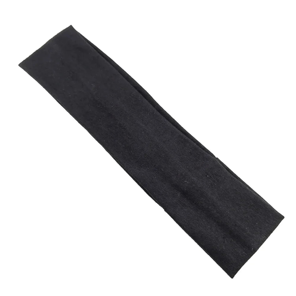 New Summer Sports Yoga Headbands for Women Adjustable Men Running Absorb Sweat Elastic Hair Bands Solid Color Headband Wholesale